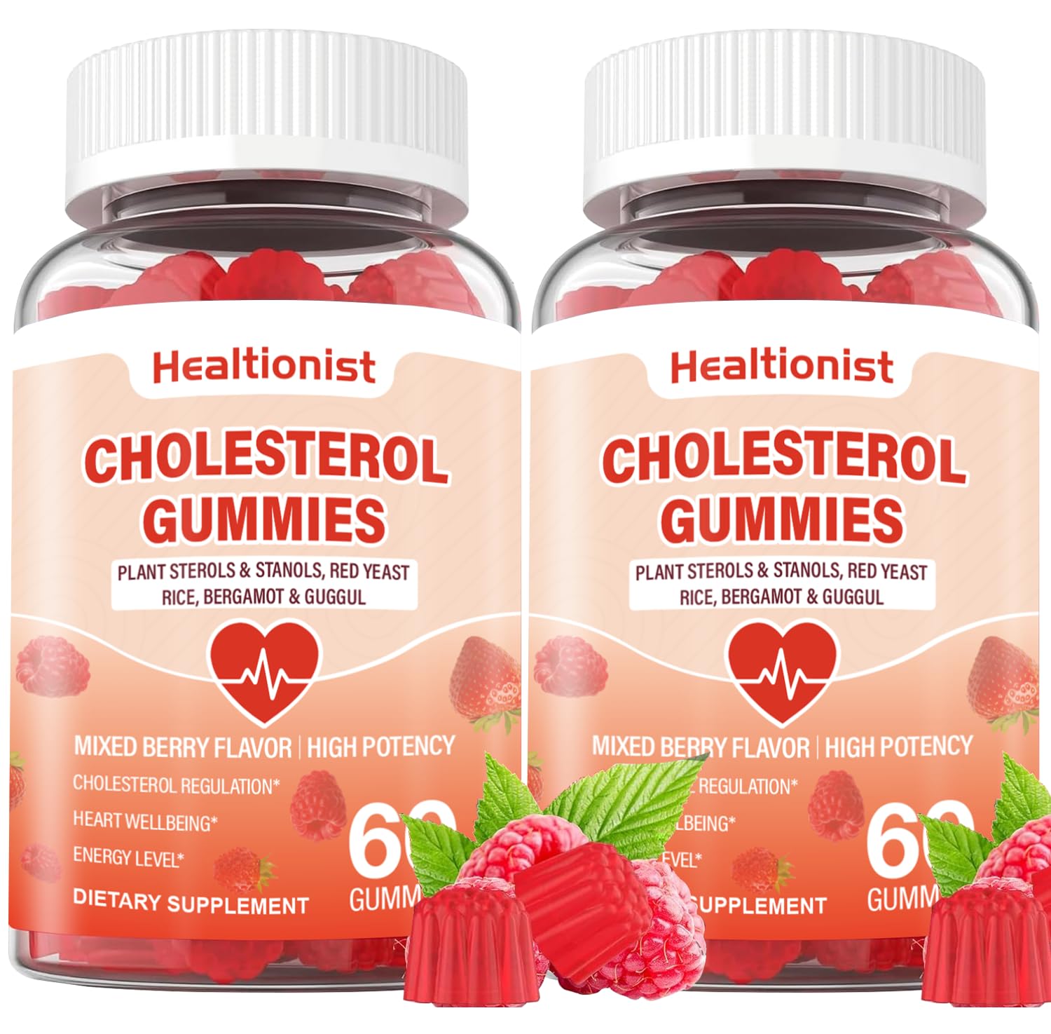 Healtionist gomitas con esteroles vegetales para uso diario y cómodo.