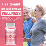 Healtionist presentación caja 120 gominolas, diseño limpio y práctico.