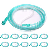 Healva cánula nasal de alto flujo con tubo verde para uso cómodo en casa