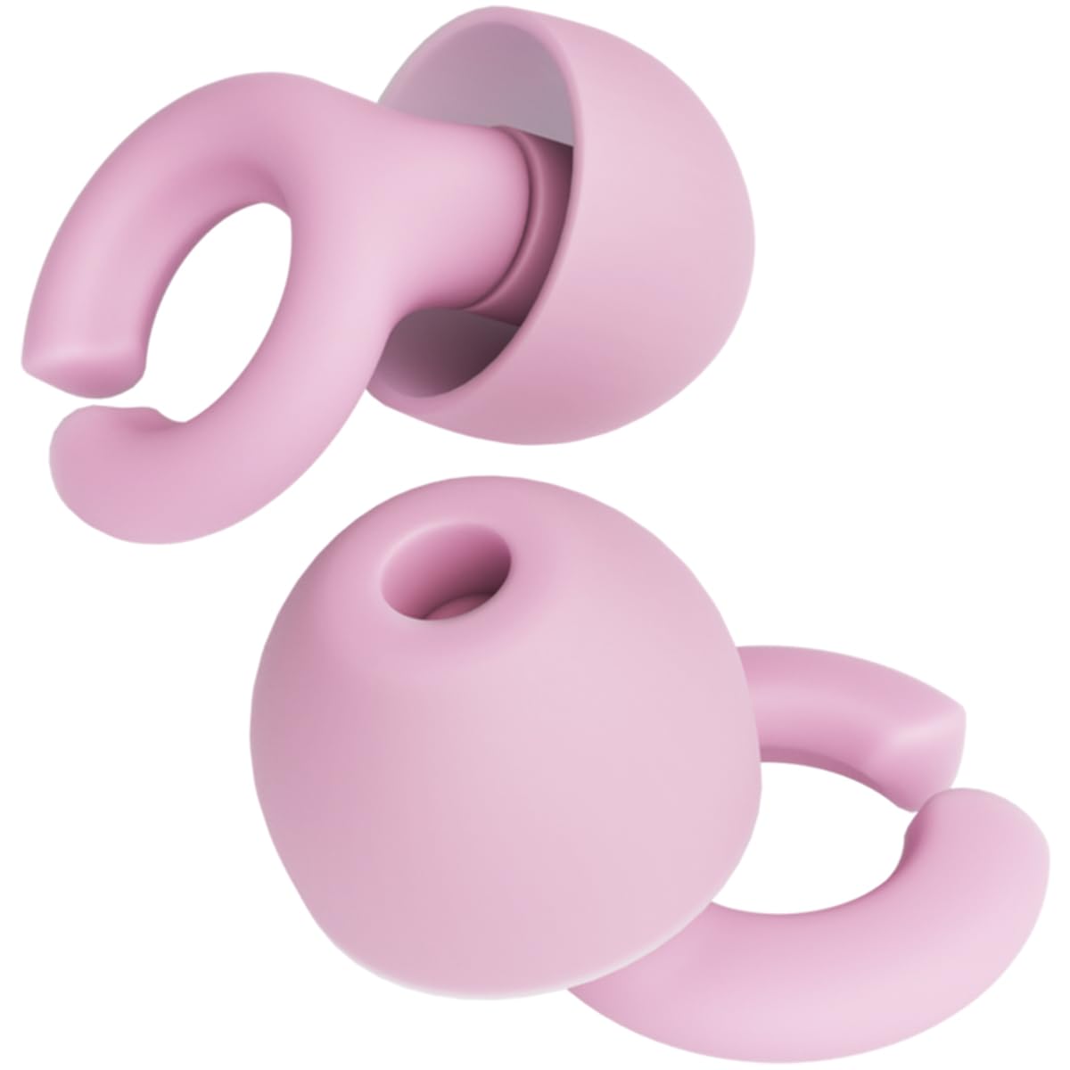 HEAR HUSH HOOPS con diseño herradura para ajuste cómodo durante el sueño.