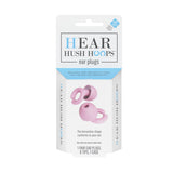 HEAR HUSH HOOPS silicona hipoalergenica reutilizable facilita limpieza y uso prolongado.