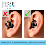 HEAR HUSH HOOPS uso en conciertos mantiene el entorno audible con seguridad