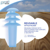 Hearos AirPlugs ofrecen ajuste suave para comodidad durante todo el vuelo.