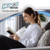 Hearos AirPlugs diseño transparente para discreción en cabina.