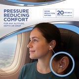 Hearos AirPlugs en silicona sin látex, suave y hipoalergénico para la piel.