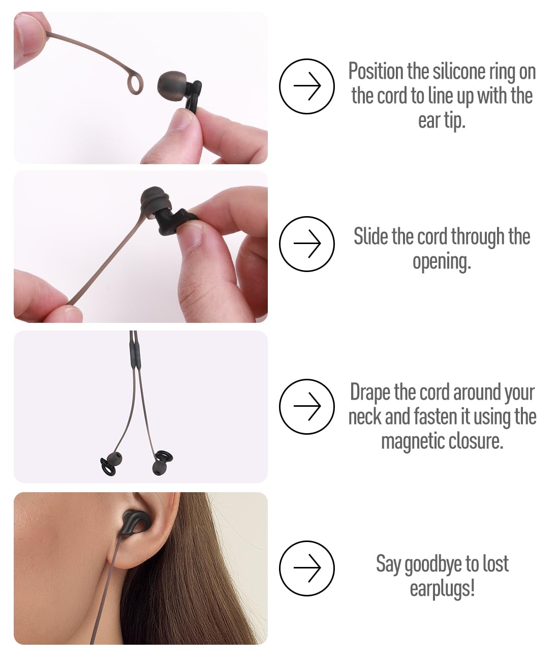 Hearprotek modo de uso sencillo para colocar y usar tapones.