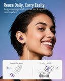Hearprotek cordón de silicona desmontable para mayor comodidad y almacenamiento.
