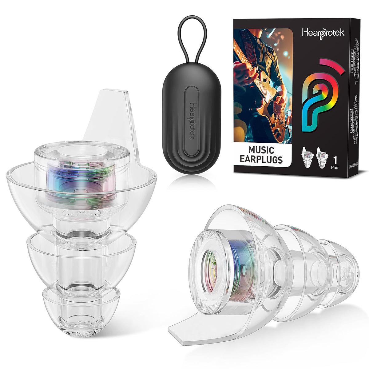 Tapones Hearprotek Hi-Fi Spirit para concierto: sonido claro y menor ruido