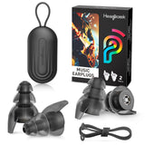 Hearprotek protección auditiva para conciertos con reducción de 26 dB para oír señales importantes.