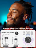 Hearprotek tapones 23 dB en tamaño estándar para protección confiable