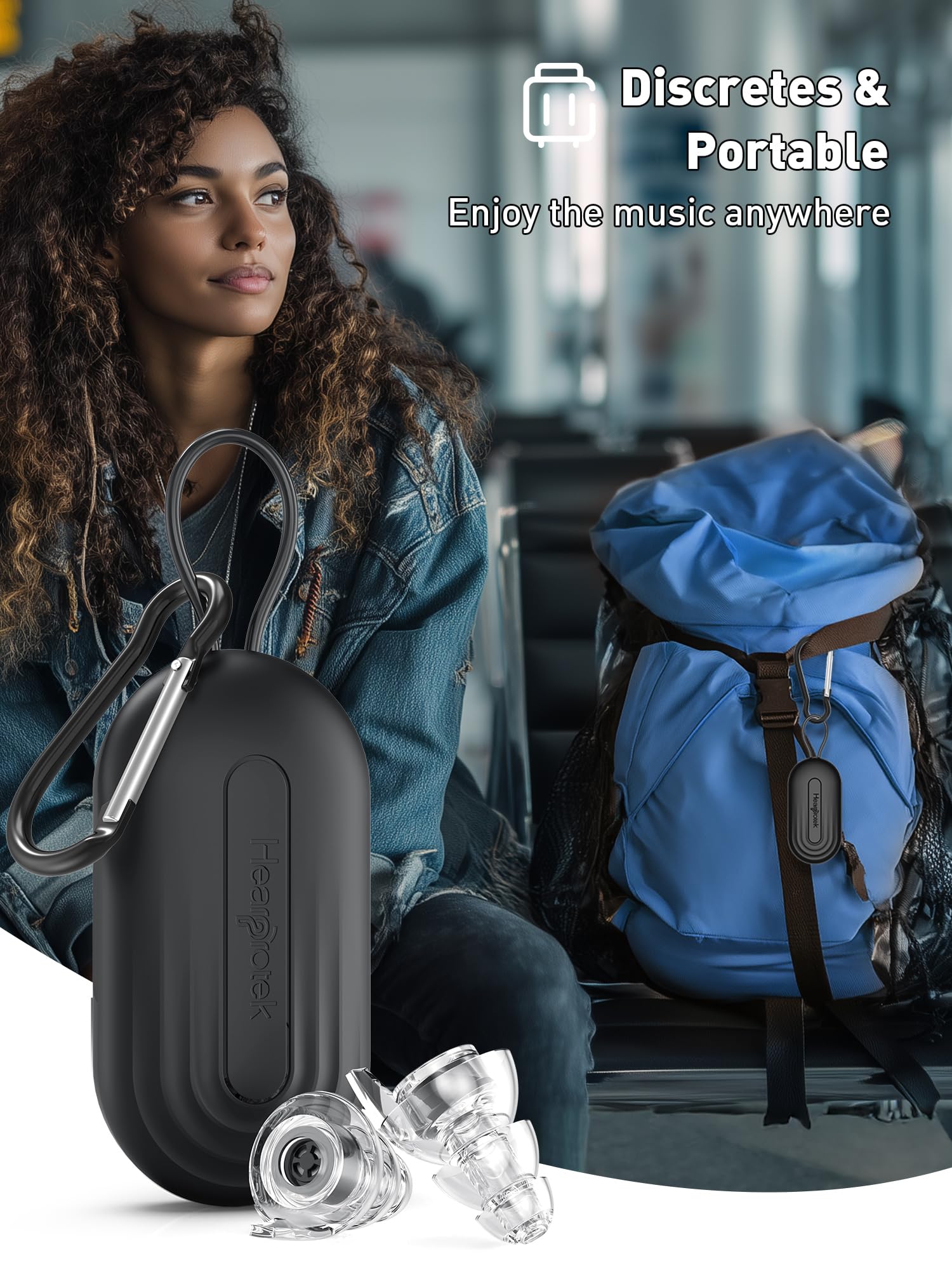 Hearprotek tapones discretos para escenario con aspecto discreto