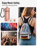 Uso discreto en escenarios con protección auditiva para conciertos y clubes.