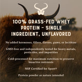 Heart & Soil proteína whey concentrada, tazón de batido para recuperación diaria.