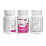 Beauty+ Heartland Pharma, biotina, colágeno y queratina para cabello grueso y piel radiante.