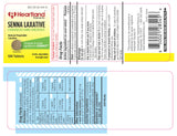 Etiqueta Heartland Pharma Senna con ingredientes vegetales de calidad.