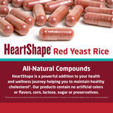 HeartShape Arroz de levadura roja, detalle de cápsula