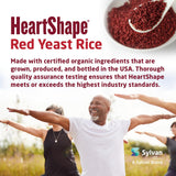 HeartShape Arroz de levadura roja, tomando con agua