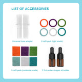Heathorn Almohadillas de recambio coloreadas para aromaterapia CPAP