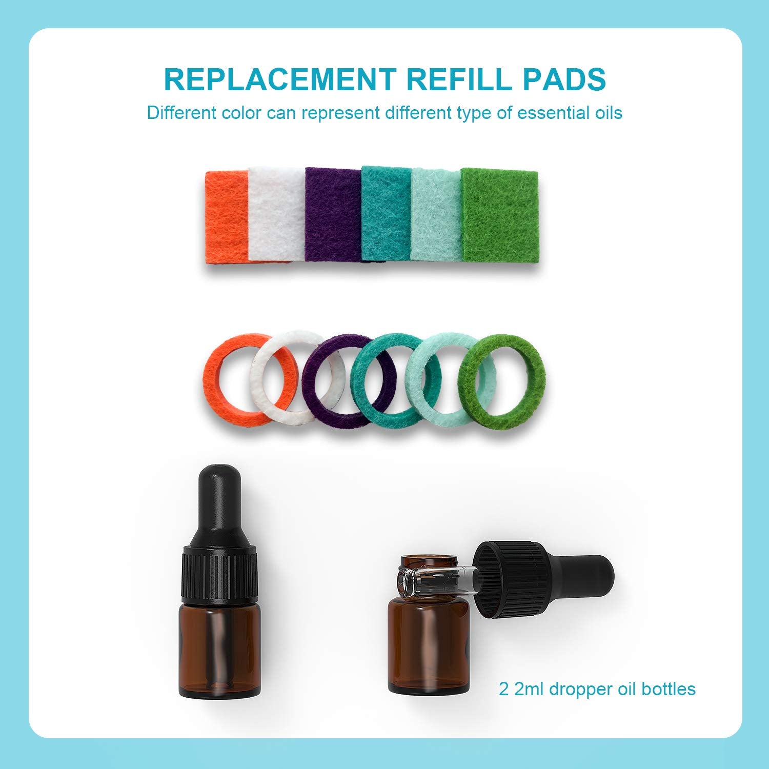 Heathorn Botellas ámbar de 2 ml para aceites esenciales con protección frente a rayos ultravioleta