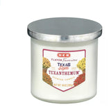 Vela HEB Texanthemum, frasco de vidrio esmerilado, aroma suave para ambientar el hogar