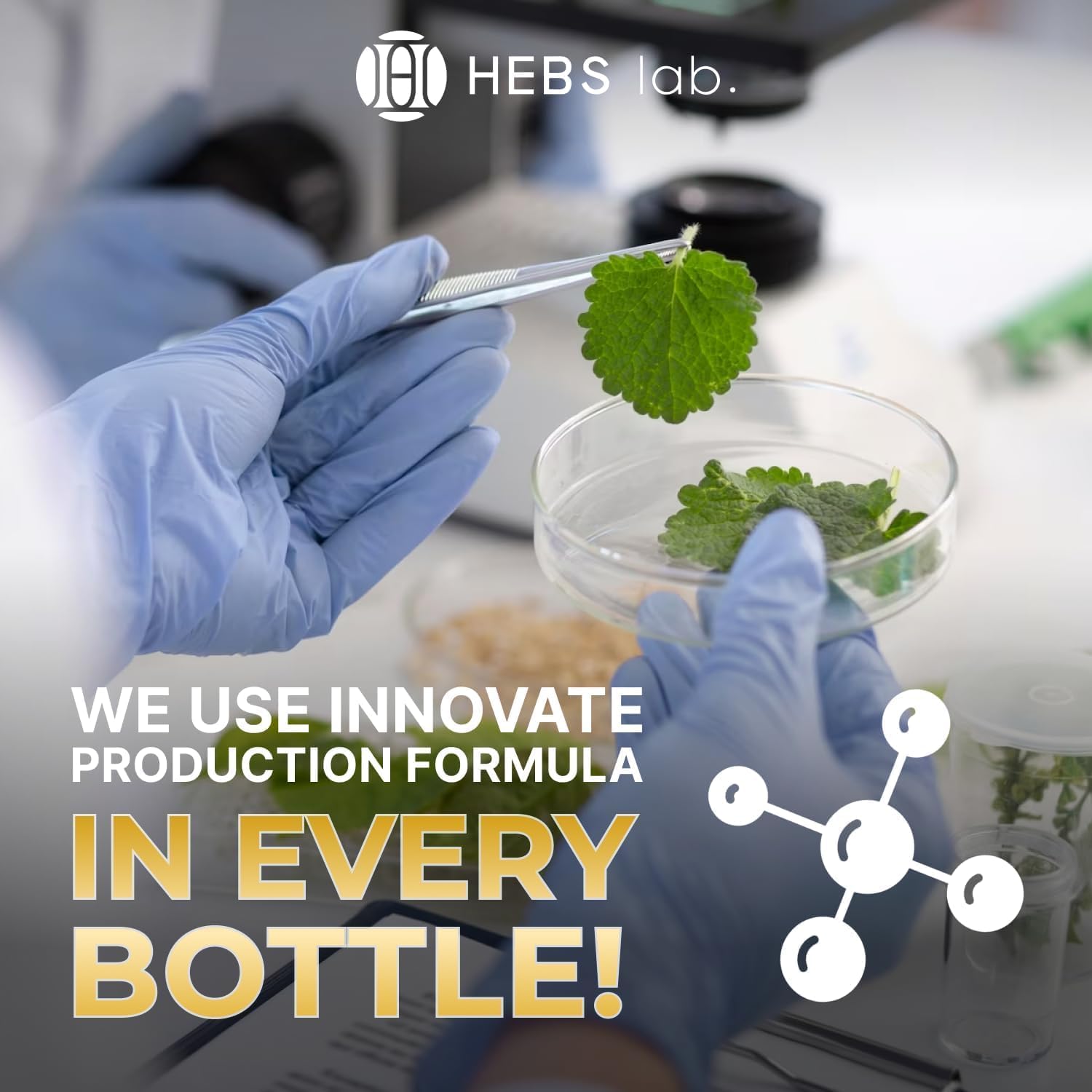 HEBSLAB desintoxicación peso natural, etiqueta clara