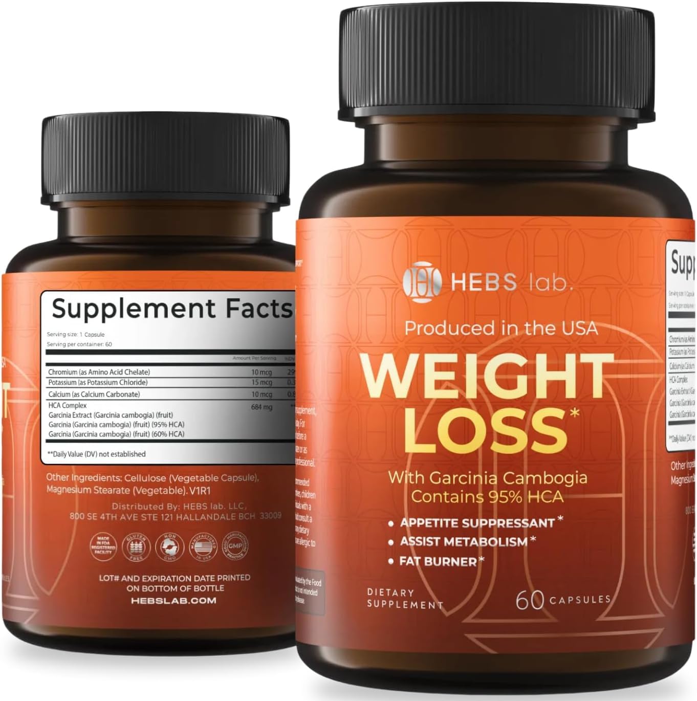 HEBSLAB pilulas perd peso garcinia cambogia, cápsulas para mujeres