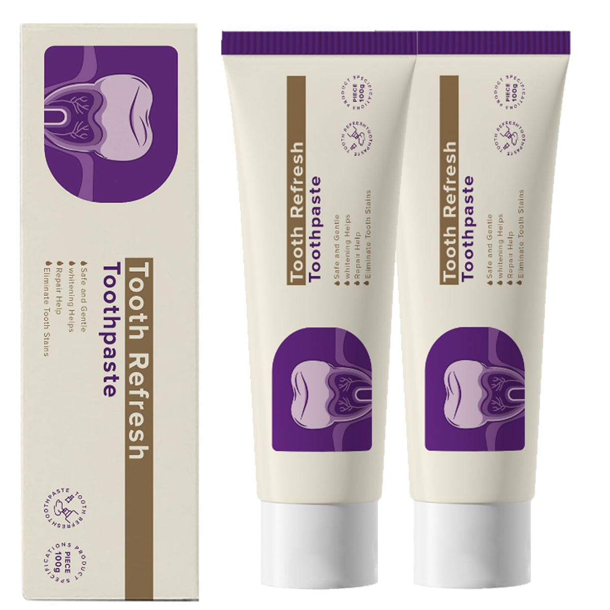 HEDGAUCP Tooth Refresh: tubo dental para limpieza suave y efectiva