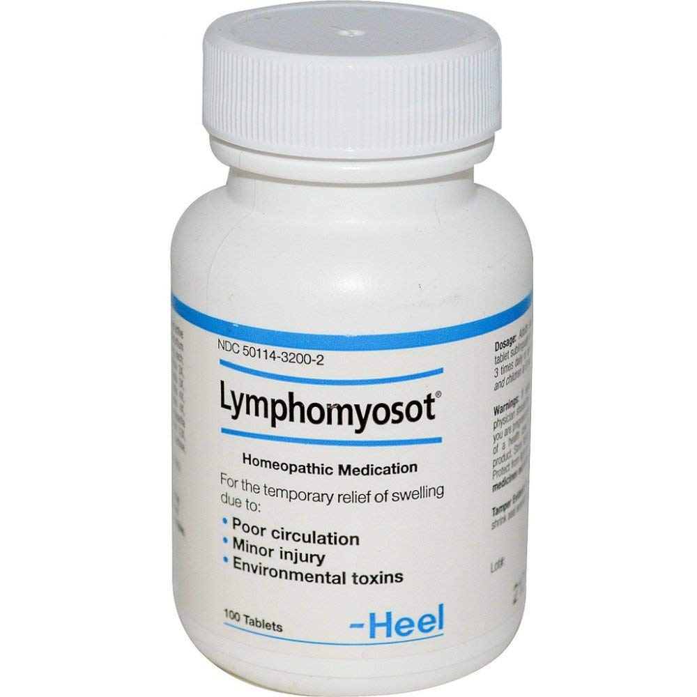 Heel/BHI Lymphomyosot, caja de tabletas, uso diario para apoyo general.