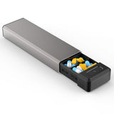HEIYING organizador de pastillas semanal en aluminio, duradero para vitaminas.