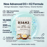 Heidelux Etiqueta del producto D3-K2 con fórmula avanzada.