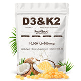 Heidelux Vitamina D3-K2 en cápsulas, bote para soporte óseo.