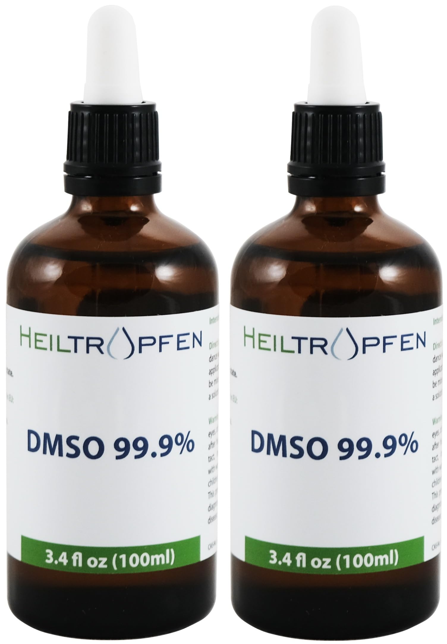 Heiltropfen DMSO, botellas de 100 ml, dosificación precisa con cuentagotas.
