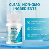 Heivy Lactase Enzyme: presentación doble para ahorro y uso continuo.