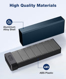 Caja portátil HEIYING de pastillas de metal, ideal para viaje.