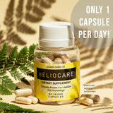 Heliocare dosis diaria-1 cápsula: ingesta sencilla cada mañana.