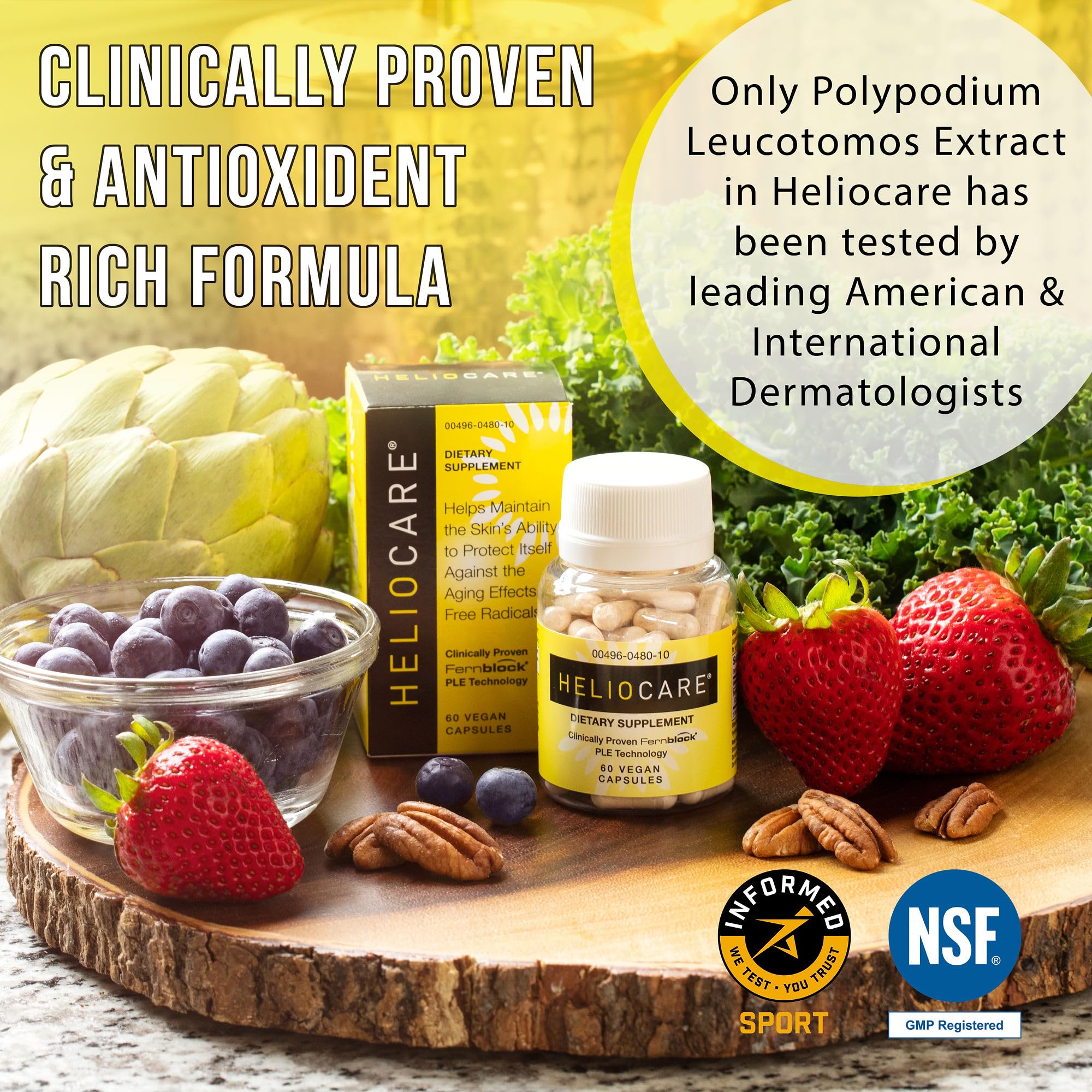 Heliocare sin gluten-vegan: fórmula vegana, sin gluten, sin colorantes.