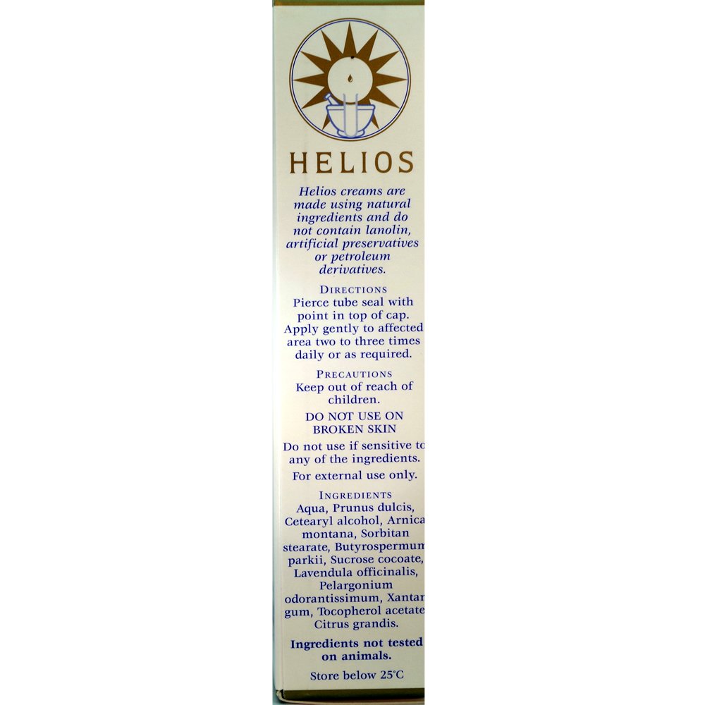 Helios Arnica Crema, aplicación suave para aliviar molestias en tejidos blandos.