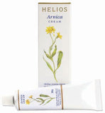 Helios Arnica Crema en tubo de 30 g, alivio suave para golpes.