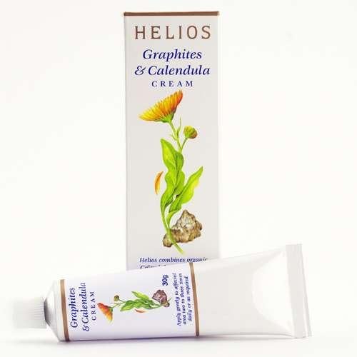 Helios crema grafitos calendula, textura cremosa para masaje suave