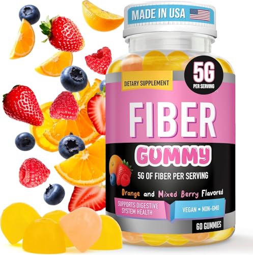 Gomitas Helix Heal con fibra 5 g en sabor naranja-frambuesa para digestión diaria.