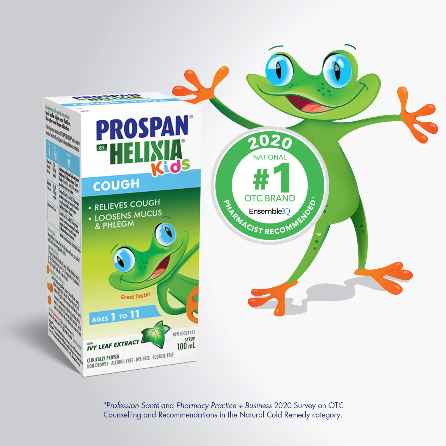 Helixia Prospan, sabor miel, agradable para la toma diaria.