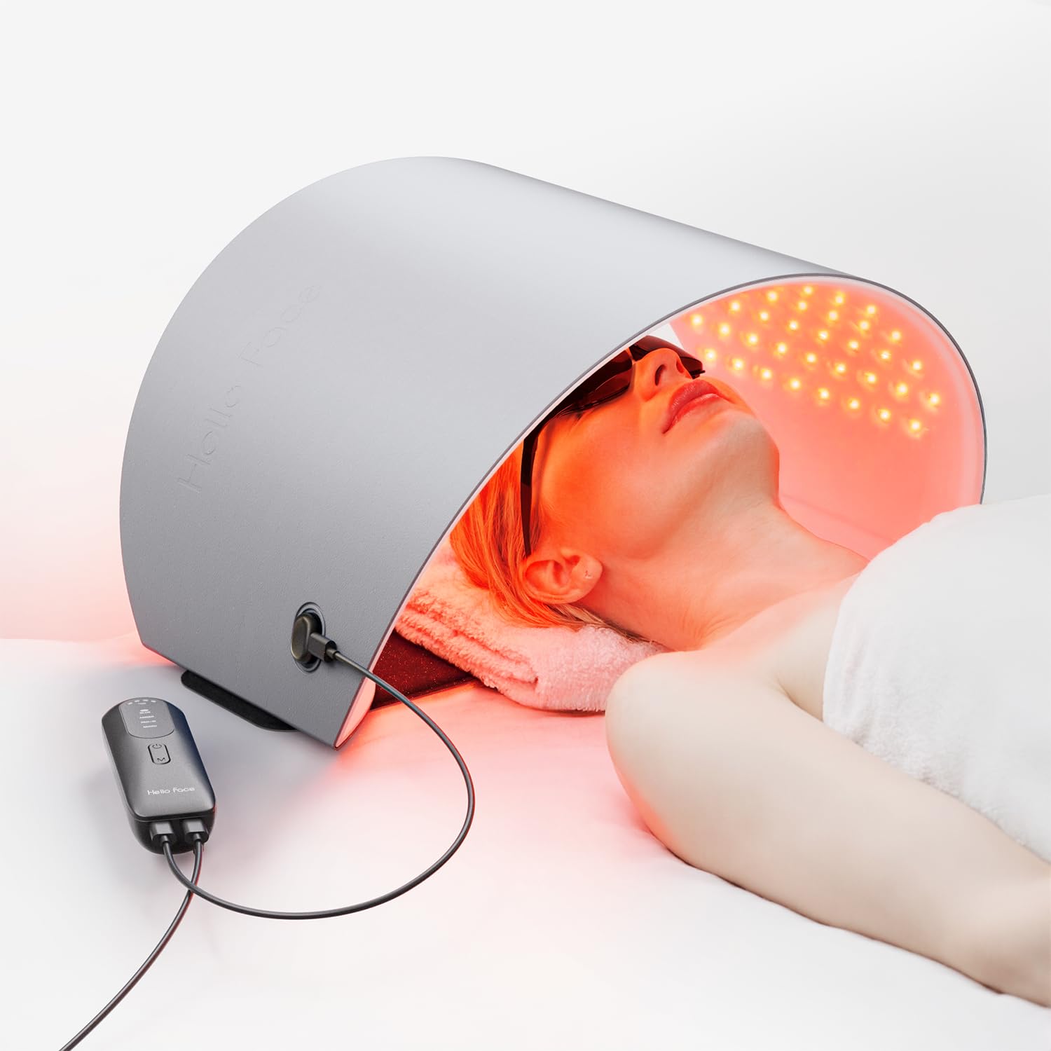 Hello Face mascarilla LED para rostro, uso cómodo en casa