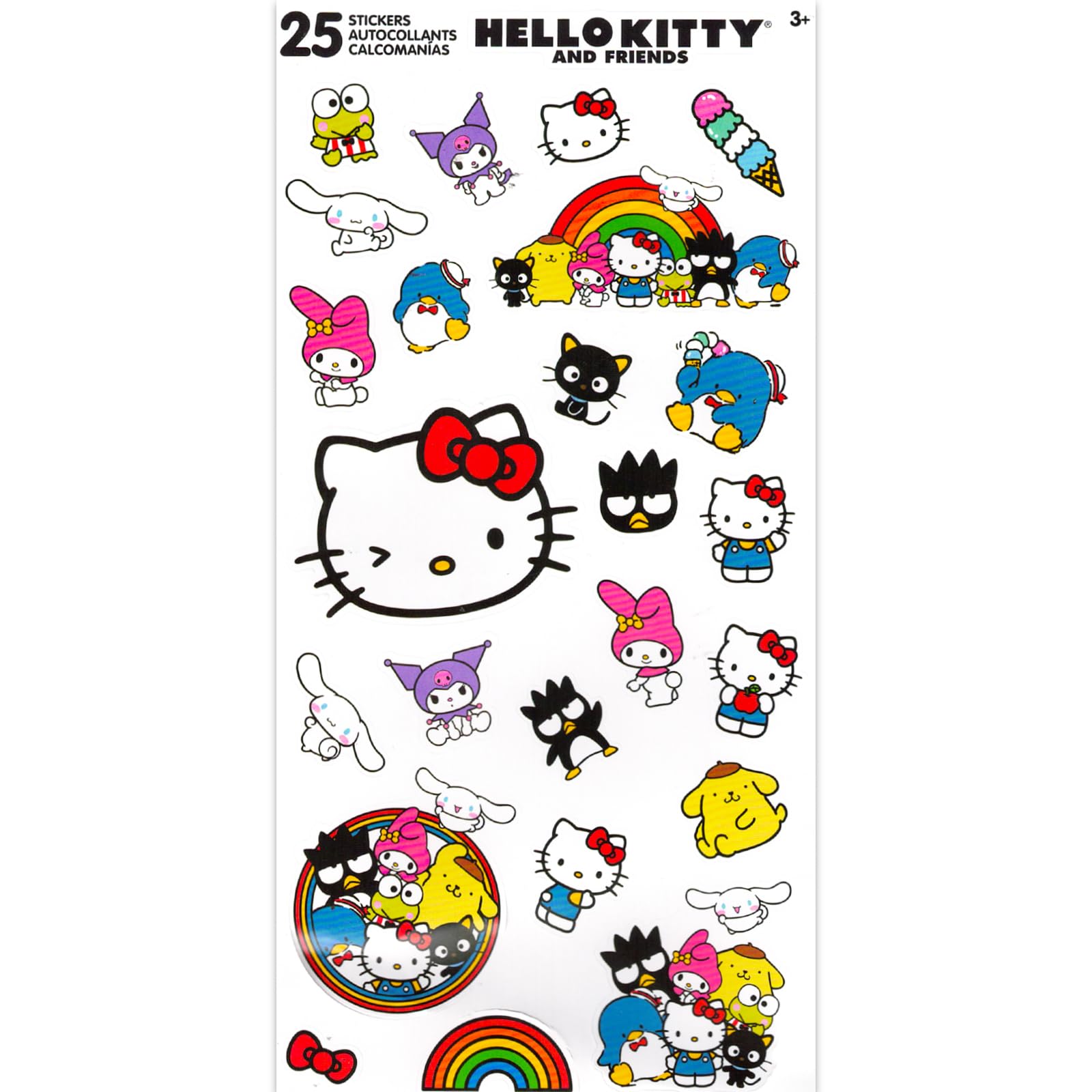 Hello Kitty pegatinas para divertirse: adhesivos para la hora del cepillado.
