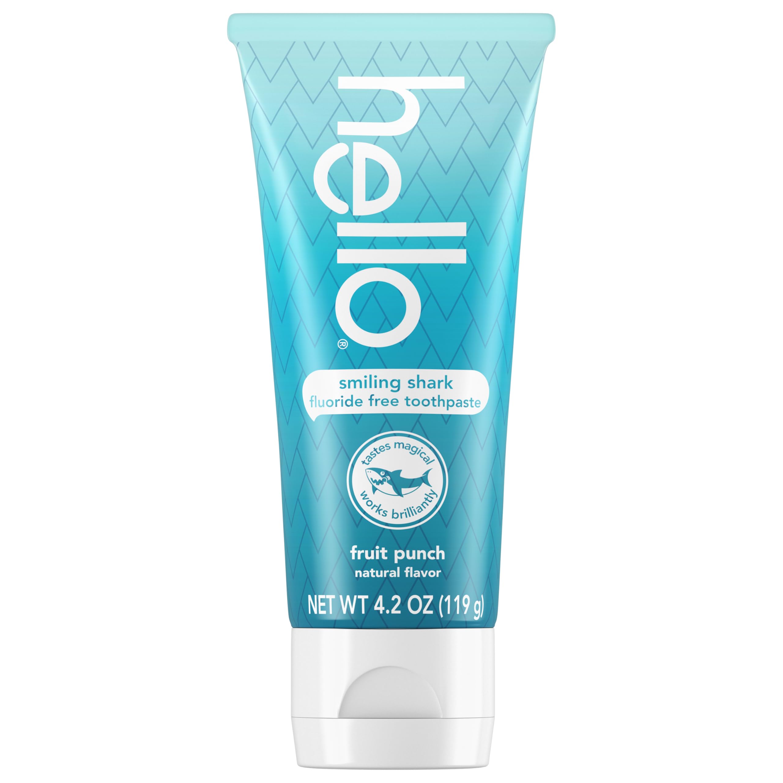 Cepillado feliz con Hello Smiling Shark pasta dental infantil sin fluoruro