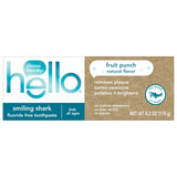 Imagen de niños cepillándose con Hello Smiling Shark pasta dental