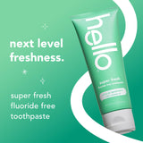 hello dentífrico sin fluor, blanqueamiento suave de manchas superficiales