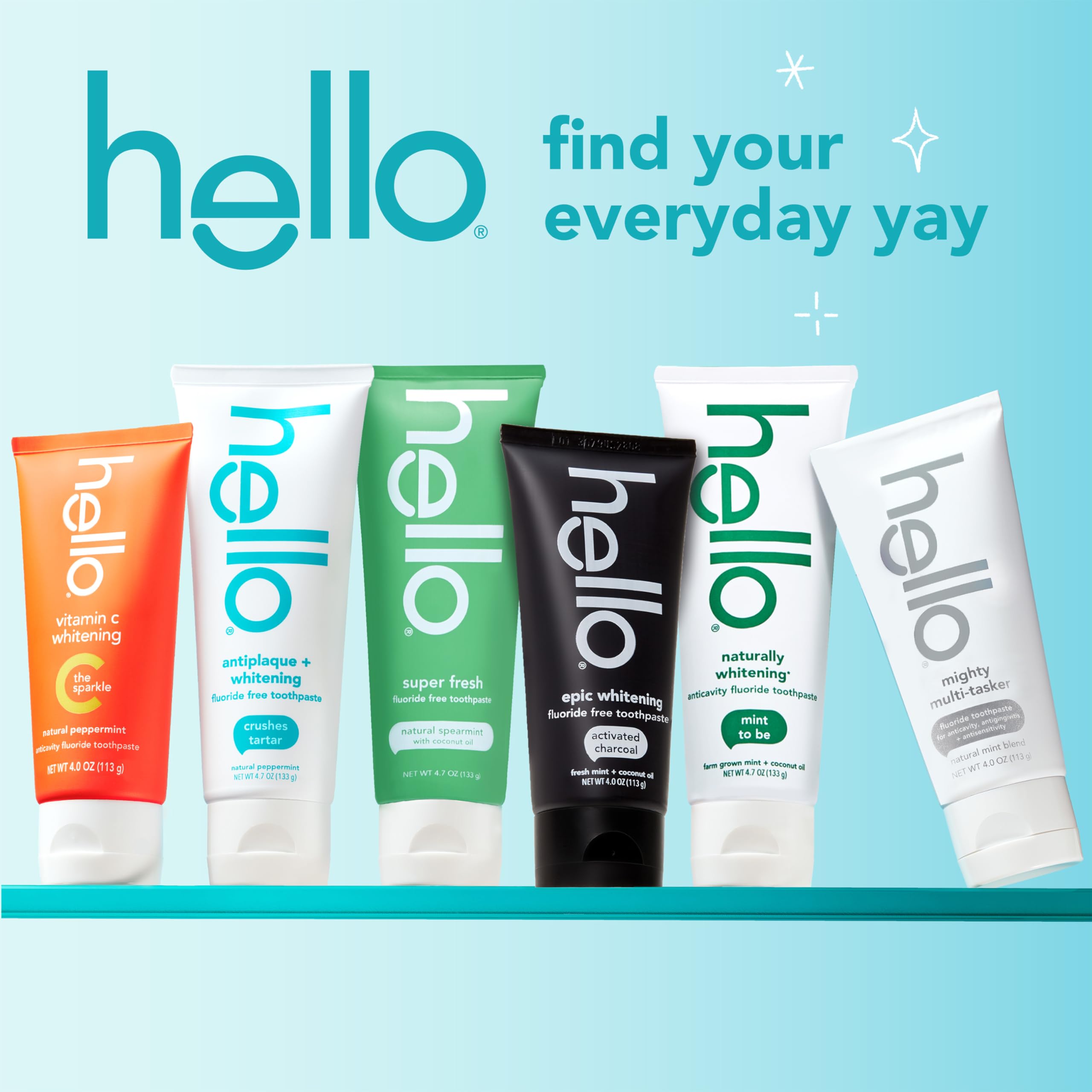 hello dentífrico sin fluor, ideal para aliento fresco durante el día