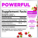 Hello Lovely Cranberry Extract, etiqueta frontal, muestra ingredientes clave para apoyo inmunitario.