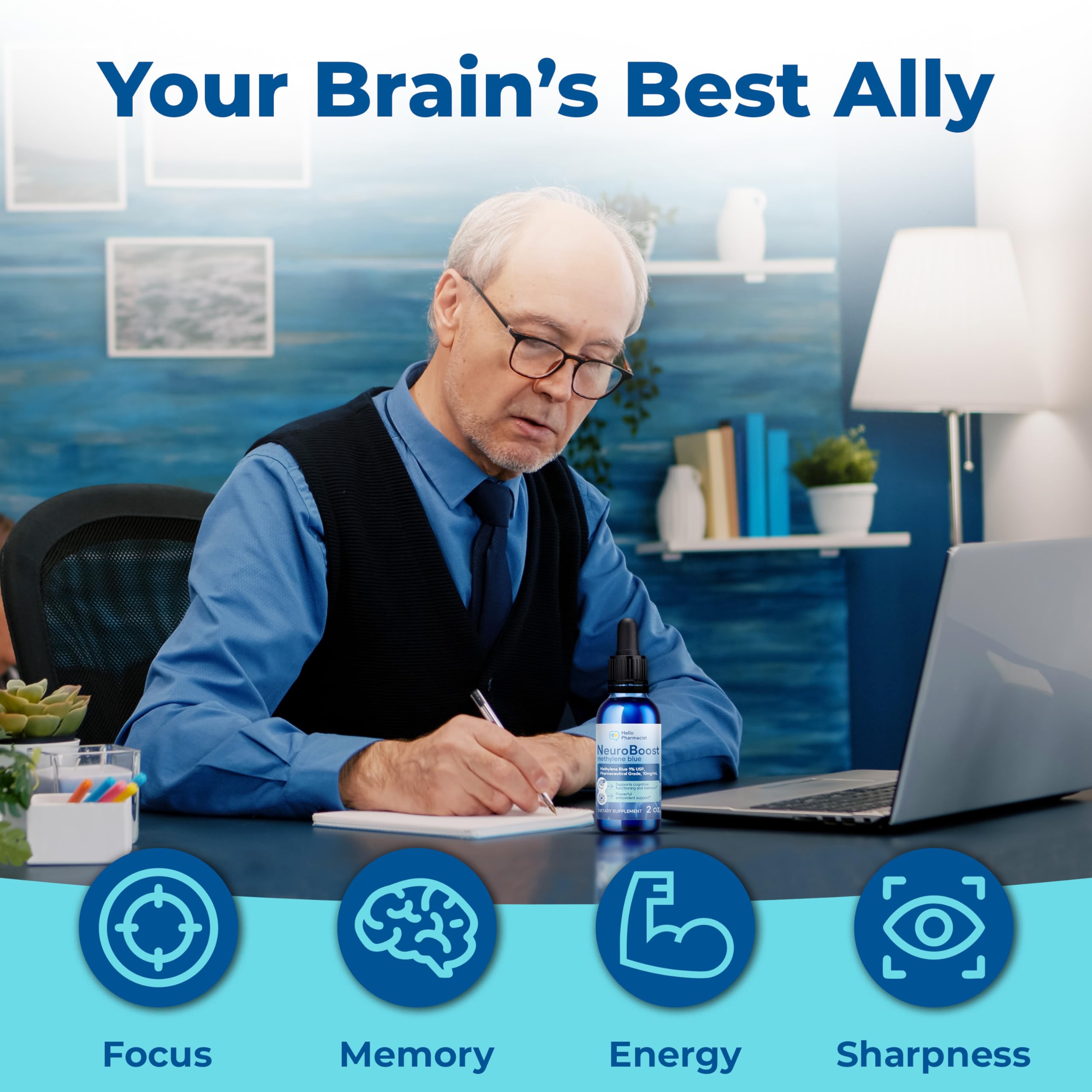 HelloPharmacist Neuroboost con vitamina C, posible complemento a tu ritual de bienestar.