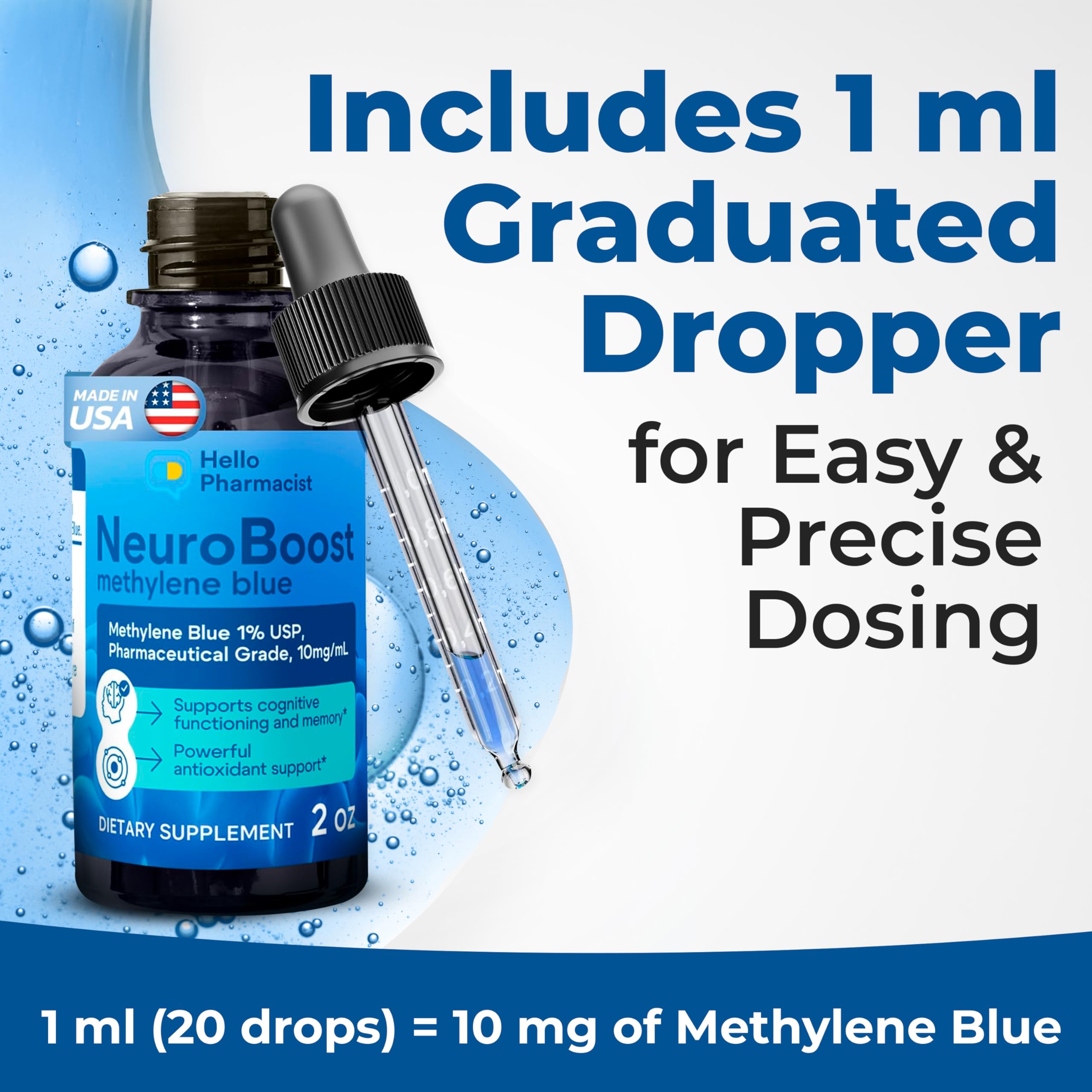 HelloPharmacist Neuroboost dosificacion precisa, ideal para ajustar tu rutina.